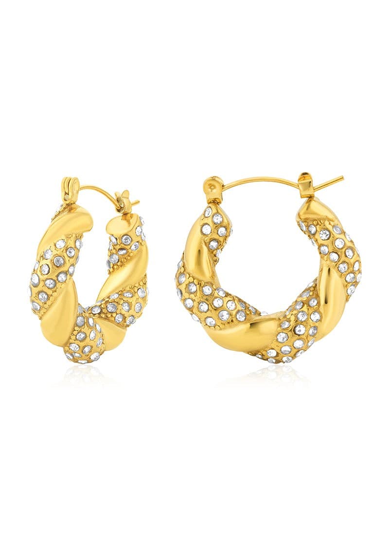 Crystal Twirl Earrings