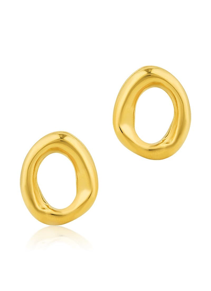 Molten Oval Earrings