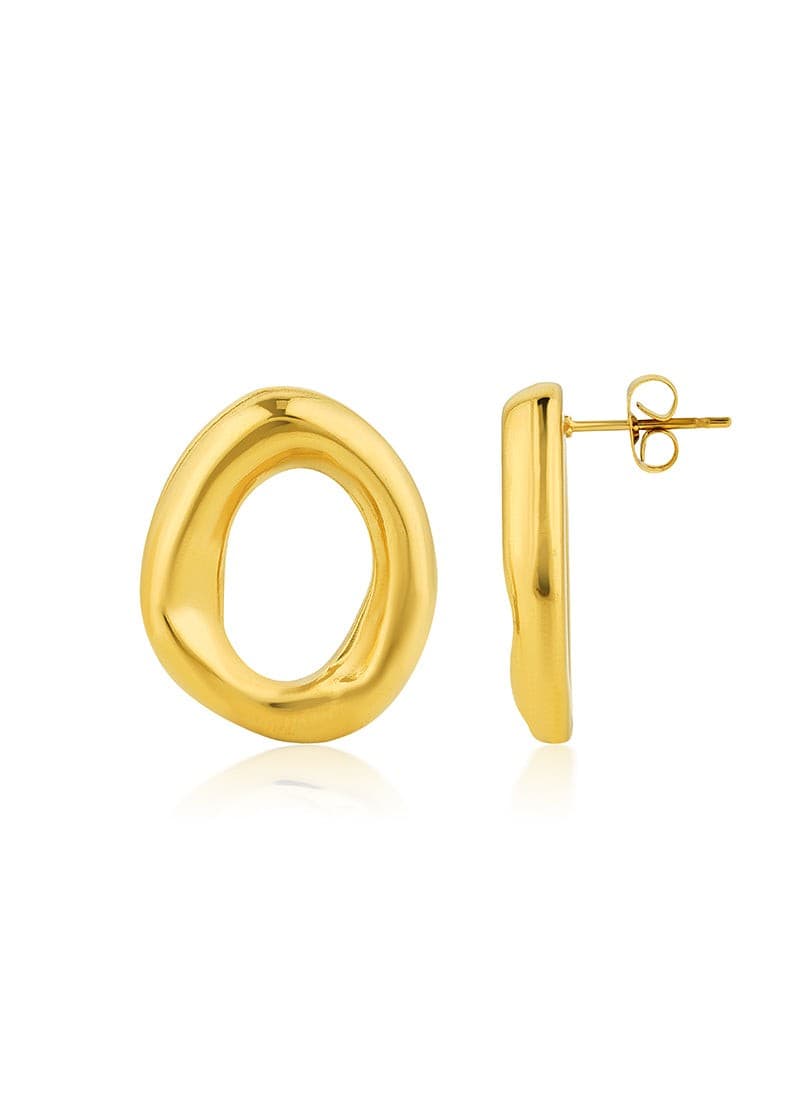 Molten Oval Earrings