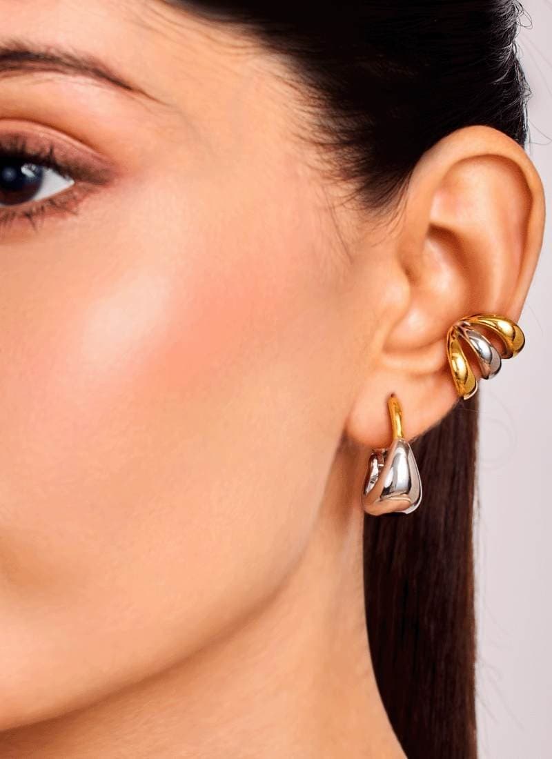 Two Tone Arc Ear Cuff