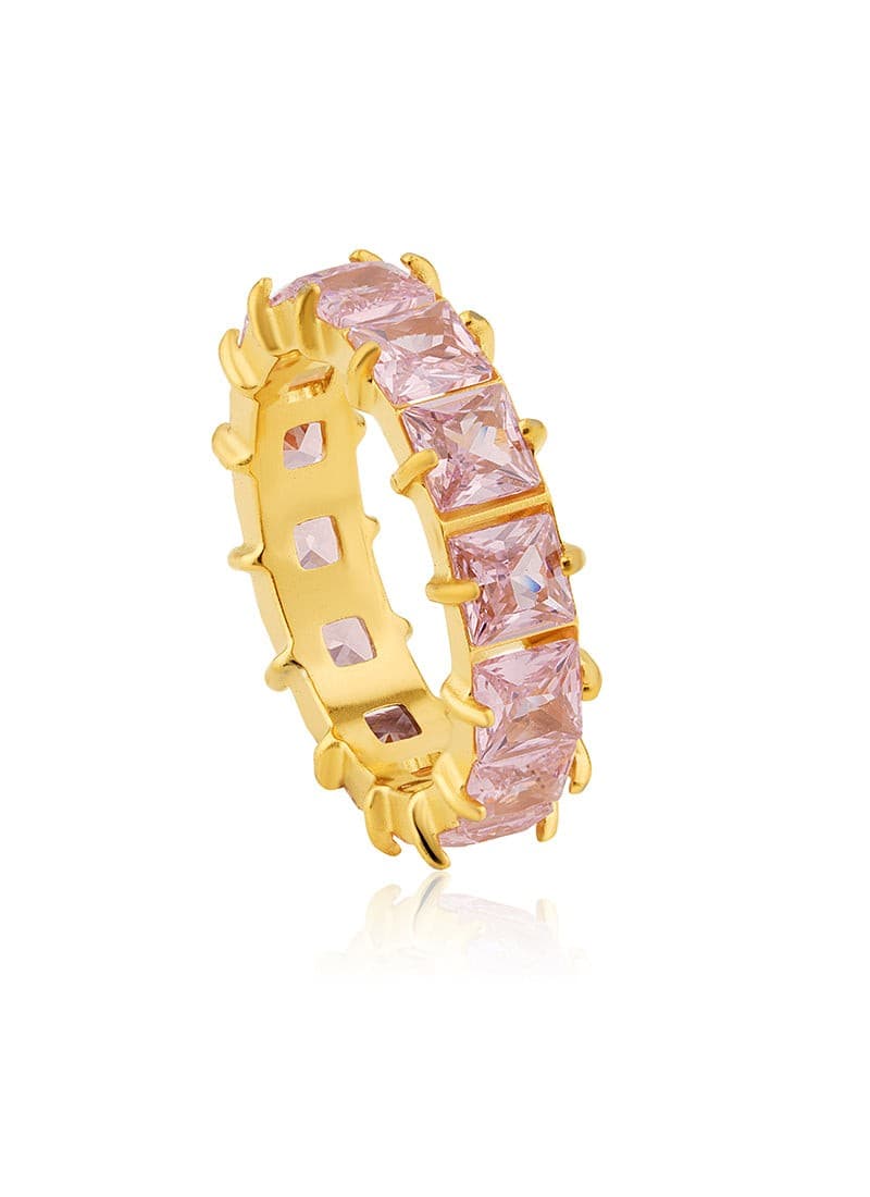 Golden Array Ring:Pink