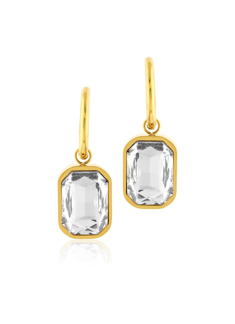 Luminous Prism Hoop Earrings