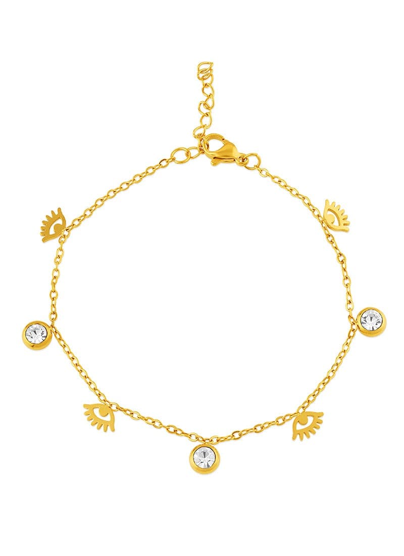Sparkle Eye Charm Bracelet