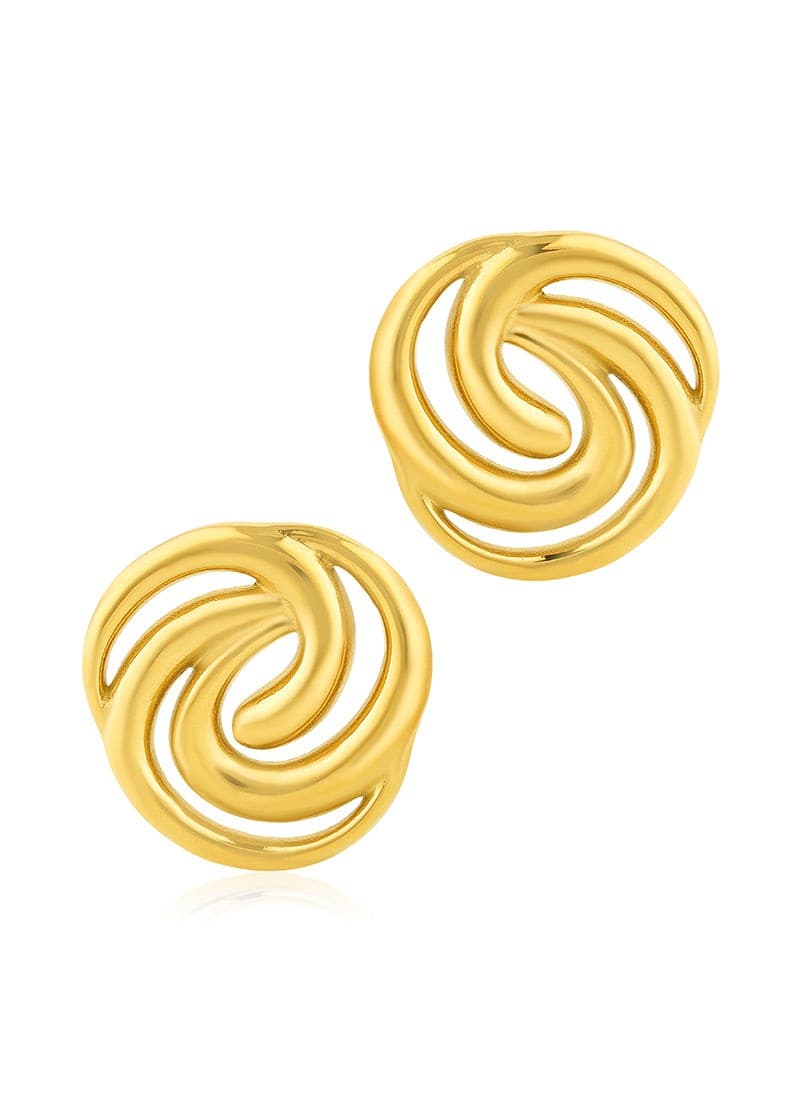 Golden Bloom Stud Earrings