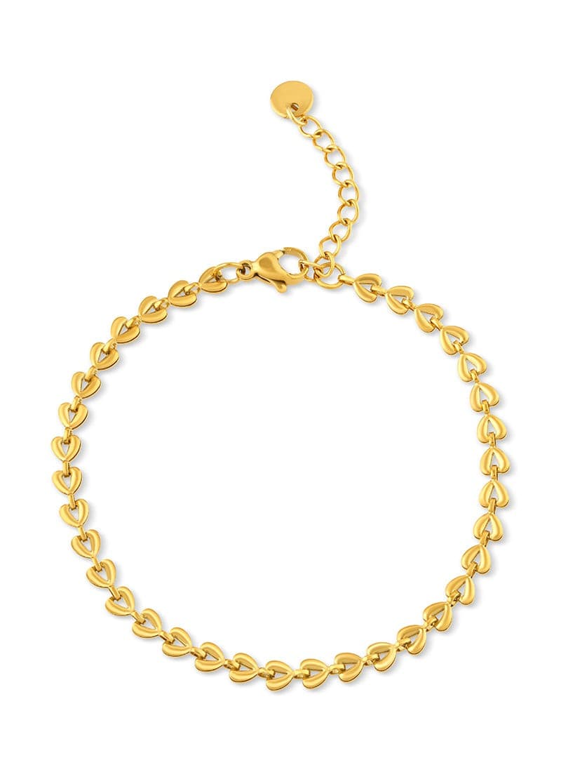 stylish heart chain bracelet by Elra