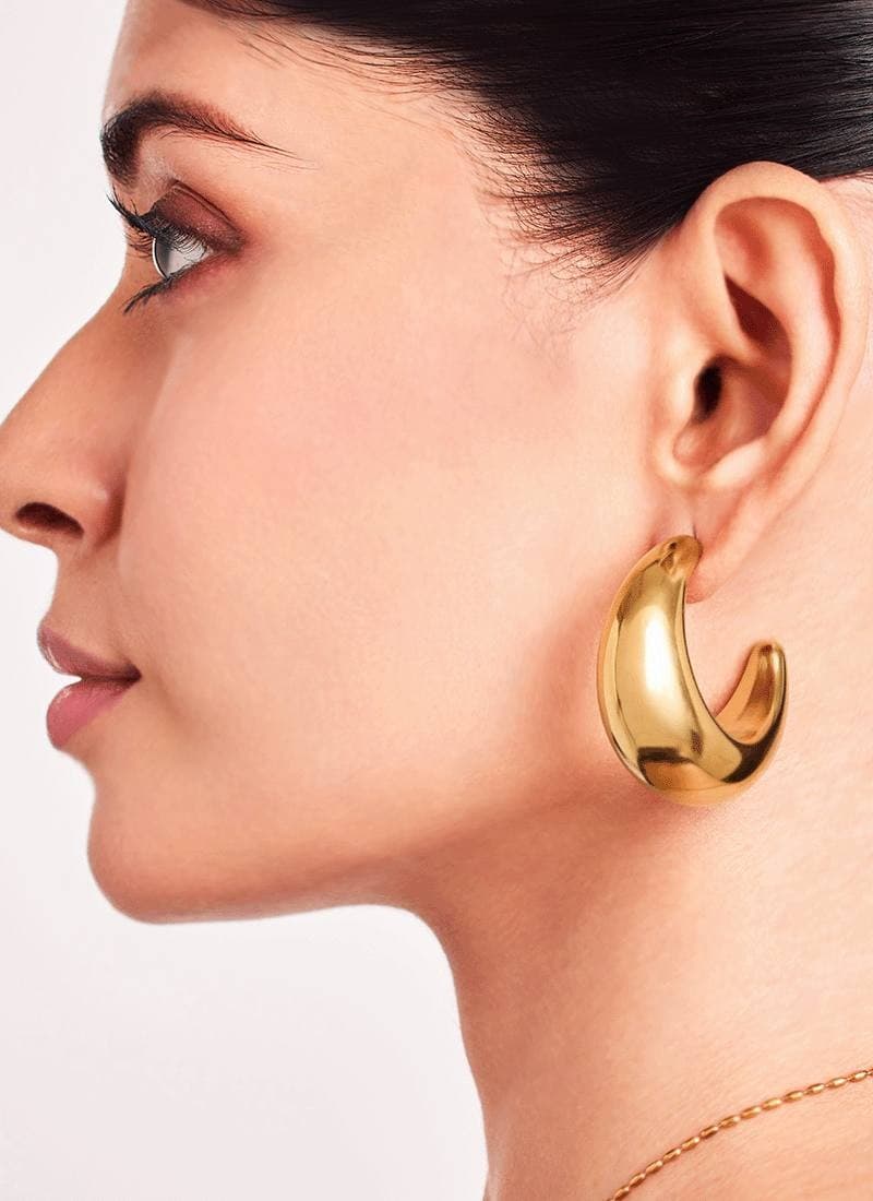 Golden Dune Hoops