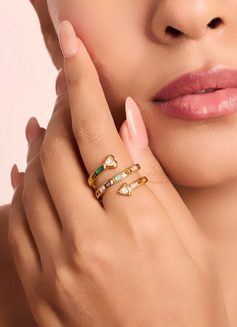 Heartline Prism Ring