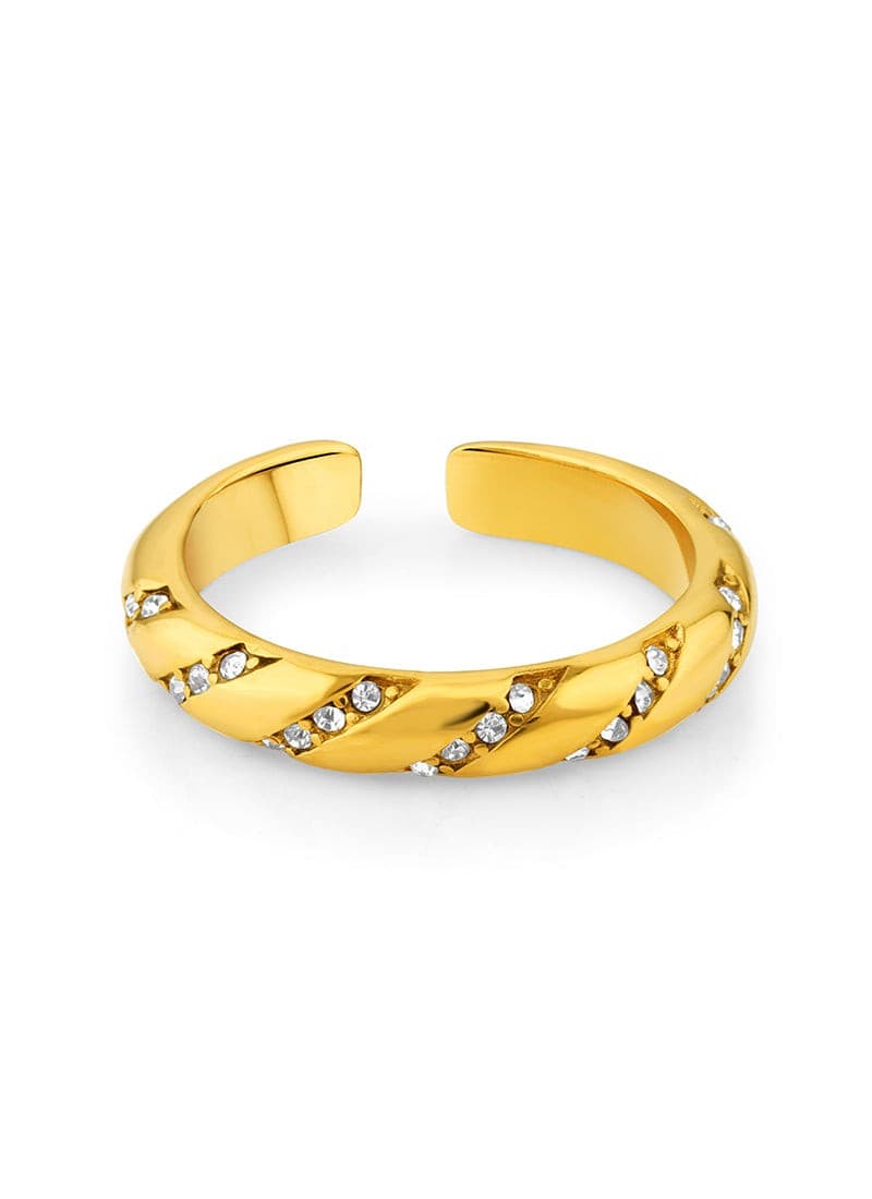 Crystal Braid Ring