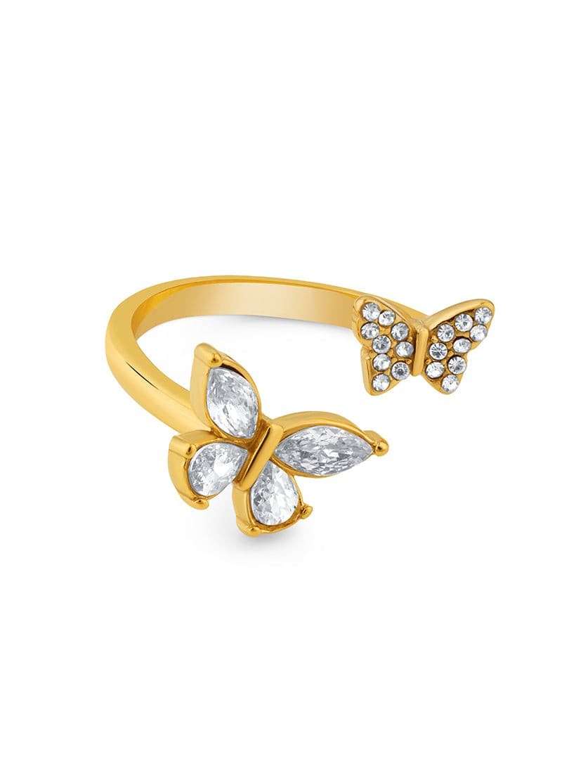 Twin Butterfly Ring