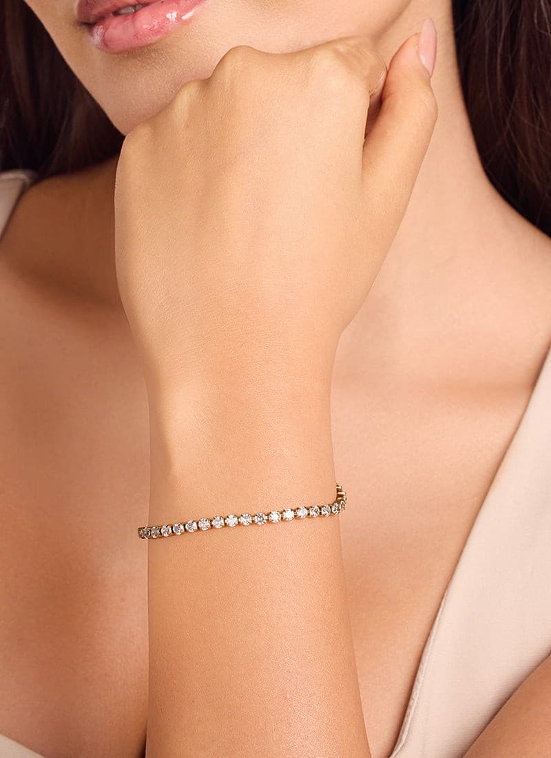 Eternal Spark Tennis Bracelet:White