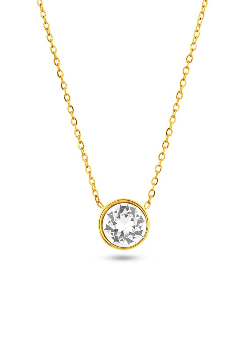 Golden Bezel Necklace