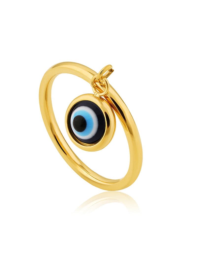 Evil Eye Charm Ring