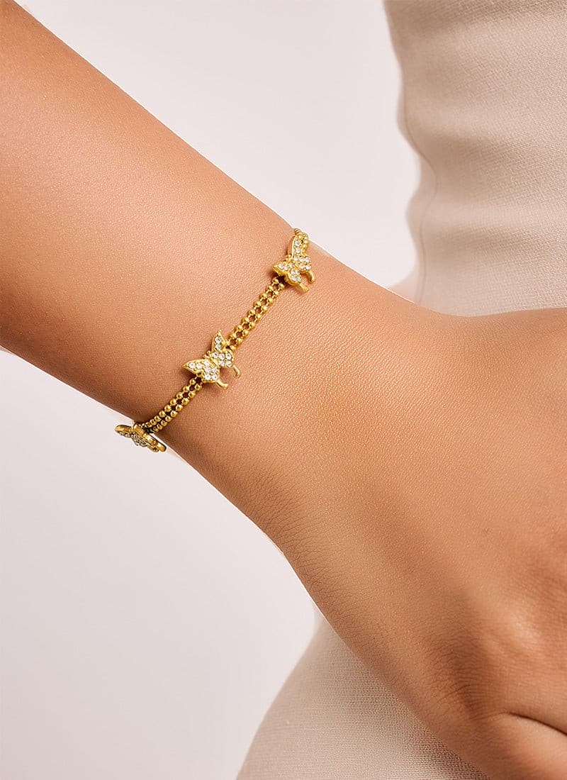 Crystal Butterfly Bracelet