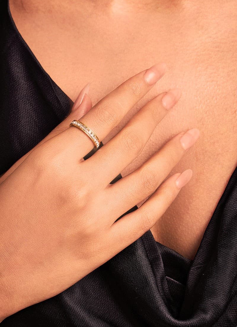 Classic Crystal Band Ring