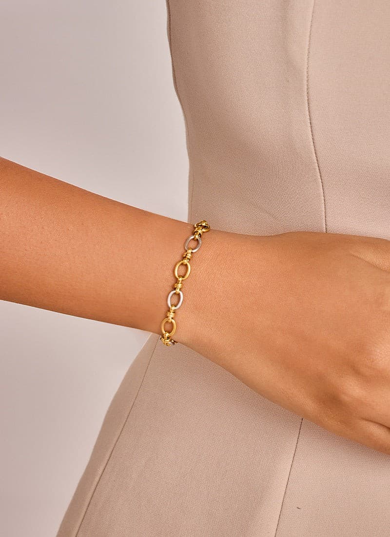 Dual Link Chain Bracelet
