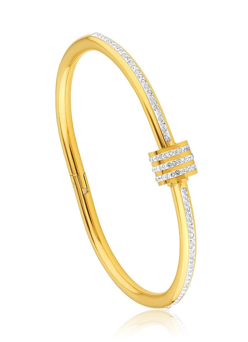 Crystal Shine Bangle Bracelet
