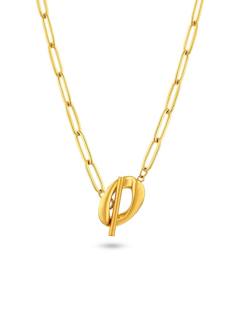 Golden Toggle Chain Necklace