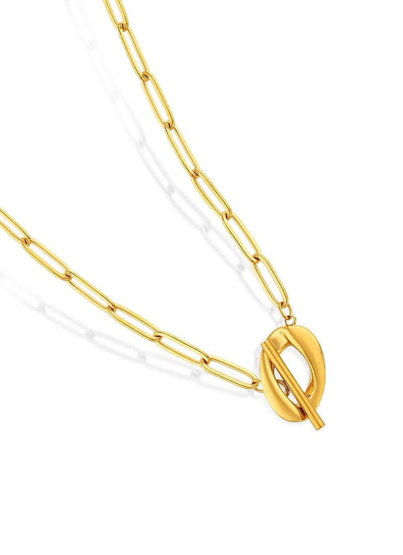 Golden Toggle Chain Necklace