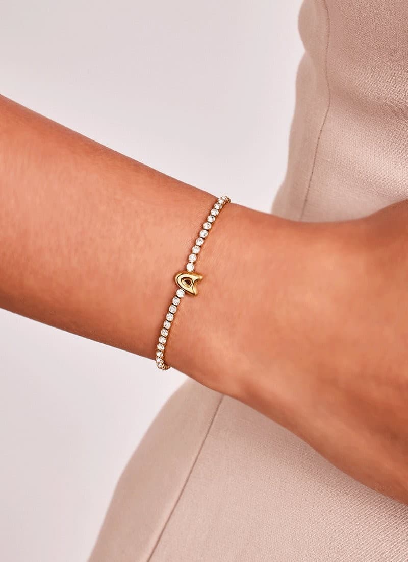 Crystal Alphabet Bracelet