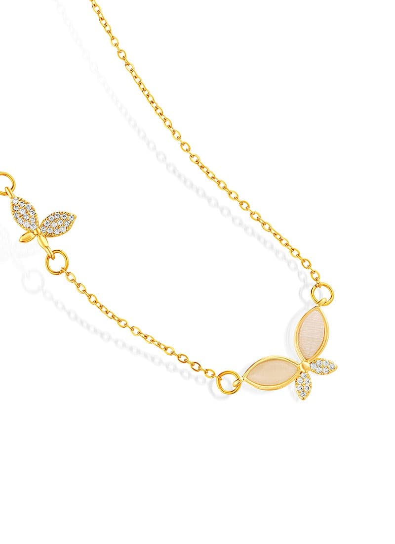 Golden Flutter Necklace