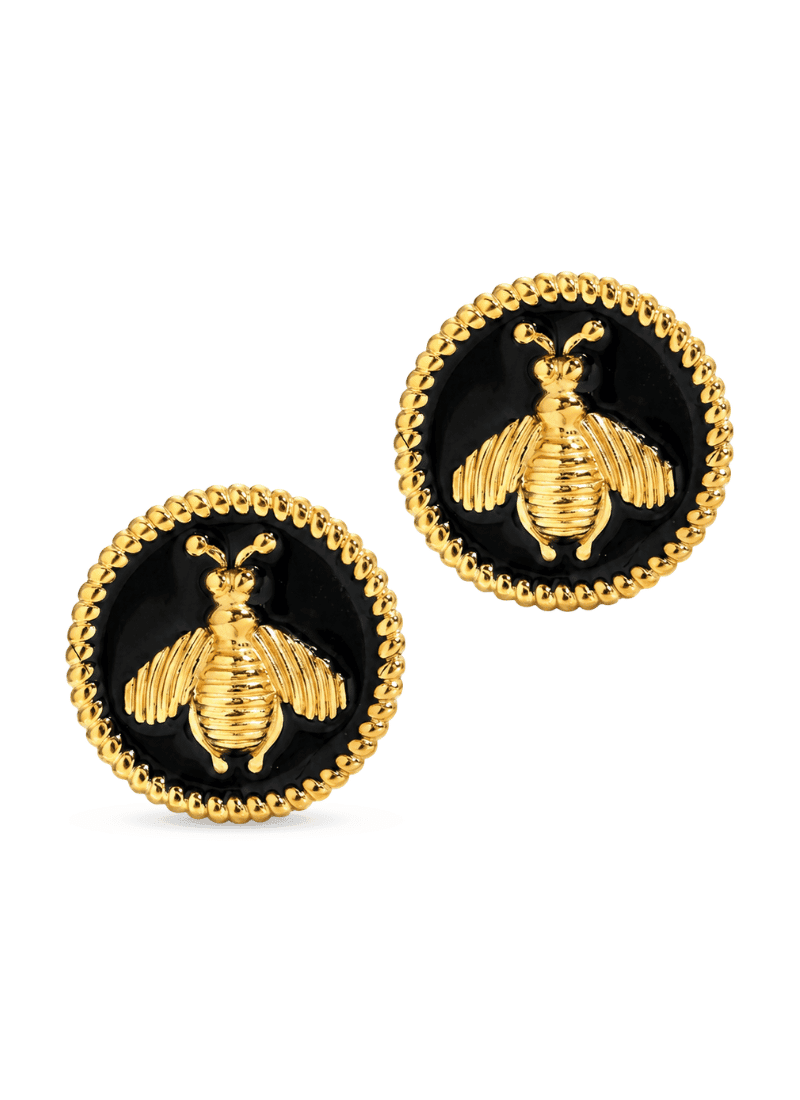 Noir Bee Earrings