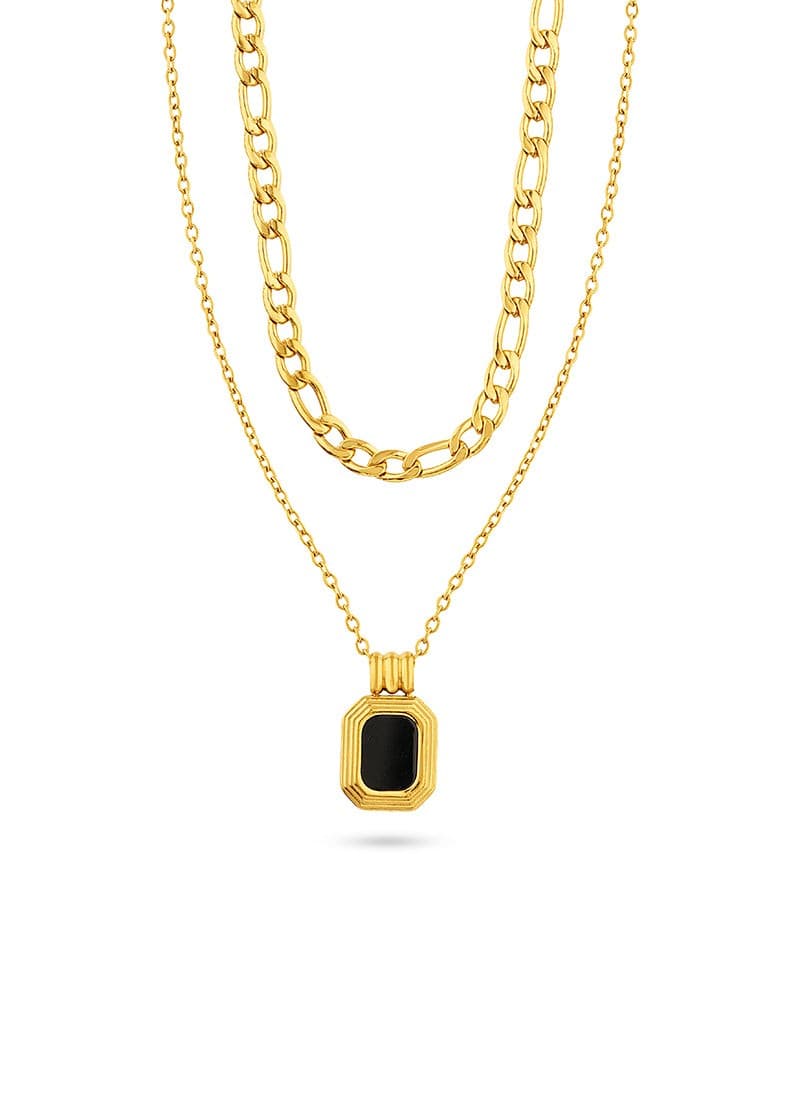 Midnight Onyx Layered Necklace