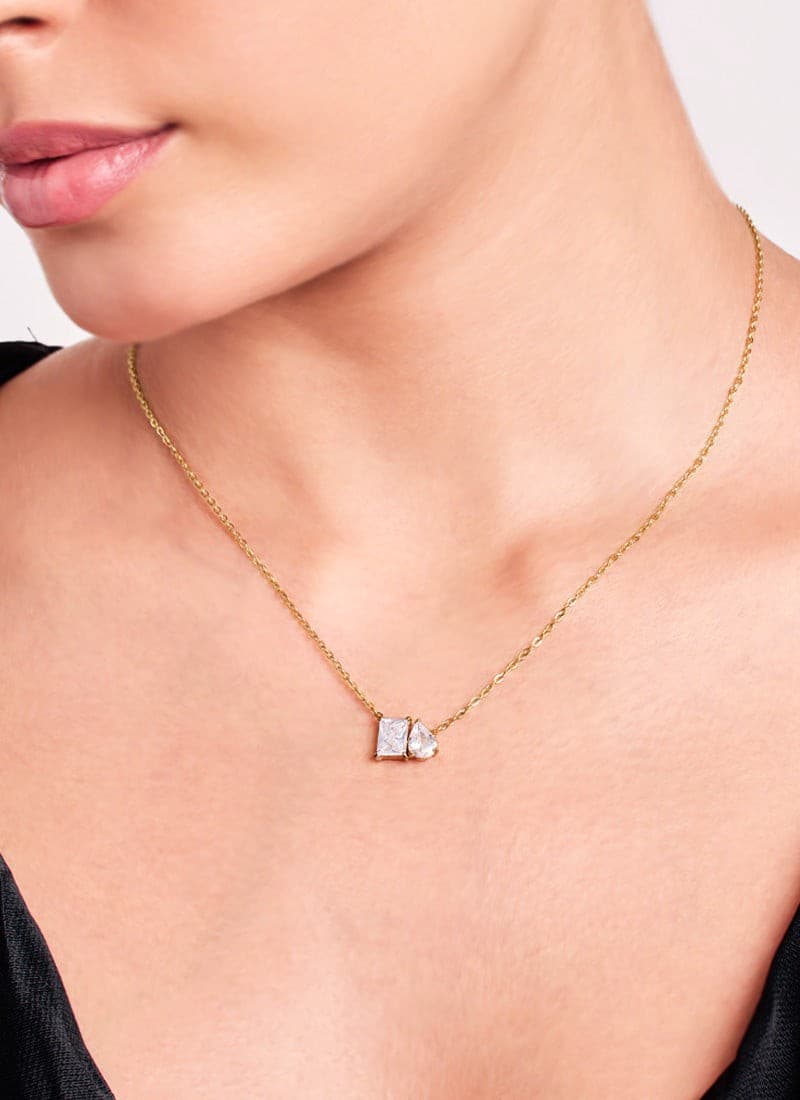Luminous Crystal Bond Necklace