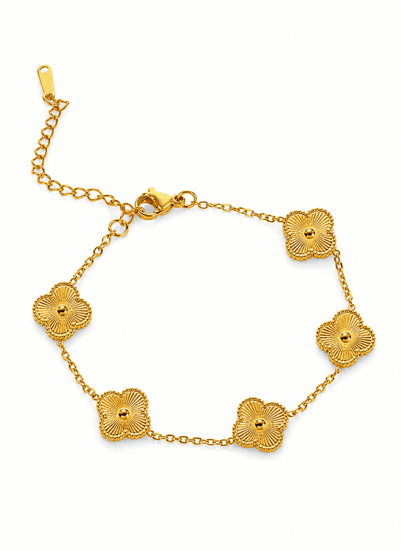 Golden Clover Bracelet:Gold