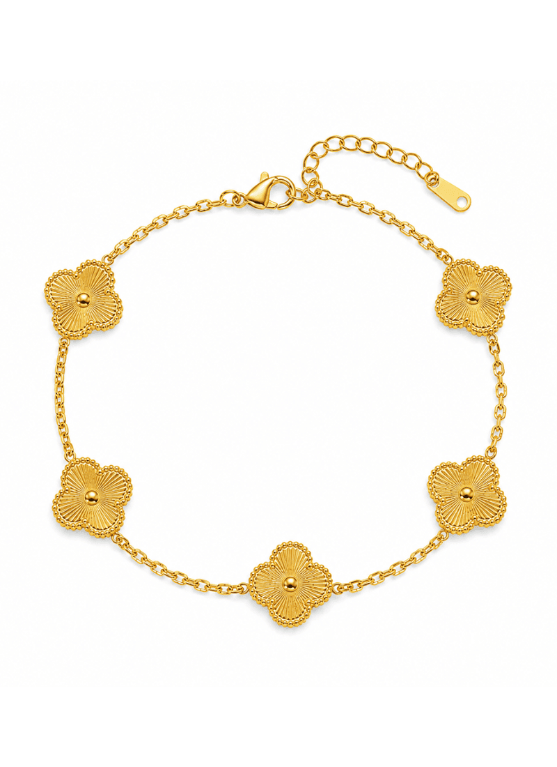 Golden Clover Bracelet:Gold