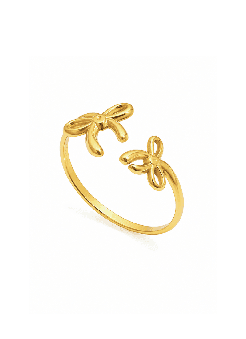 Ribbon Kiss Ring