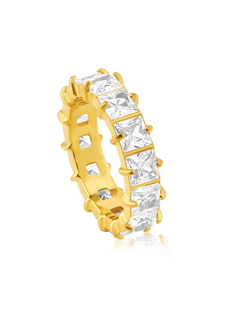 Golden Array Ring:White
