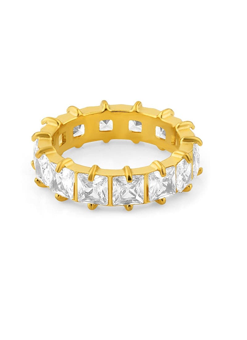 Golden Array Ring:White