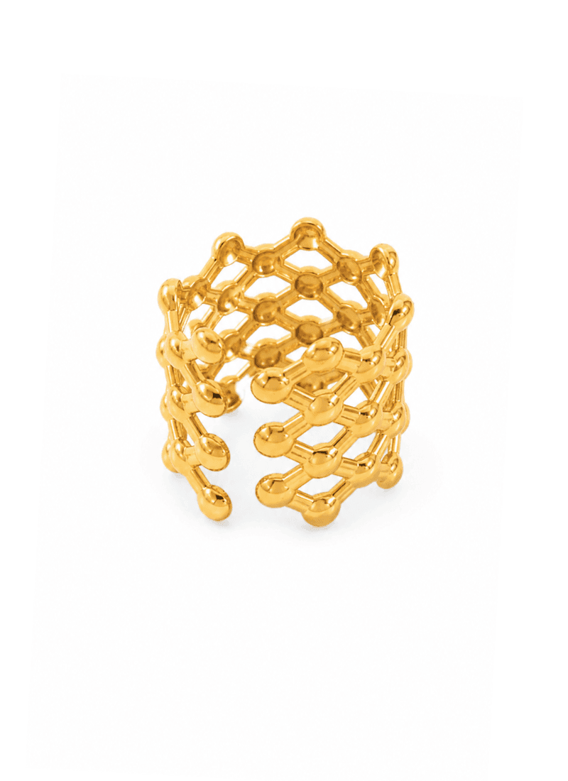 Golden Matrix Ring