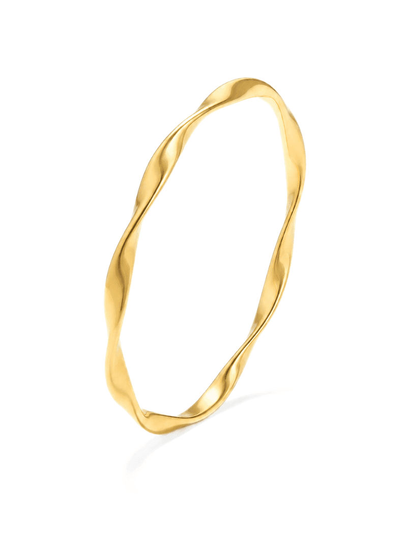 Golden Twist Bangle