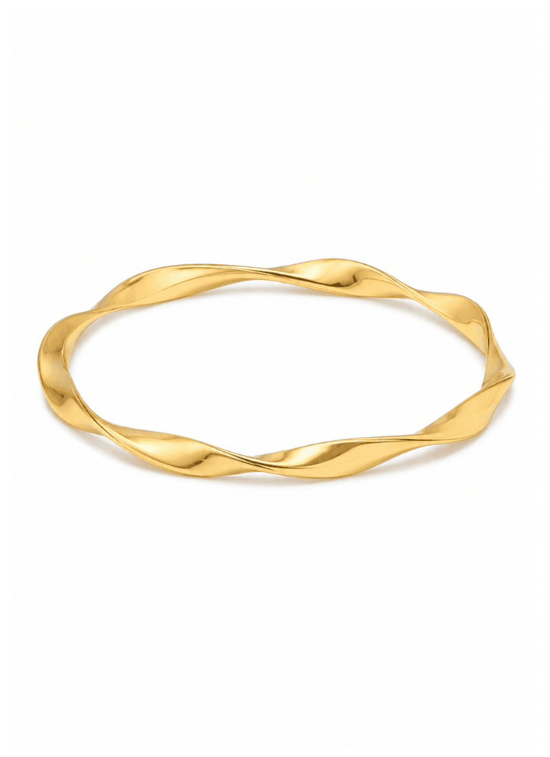 Golden Twist Bangle