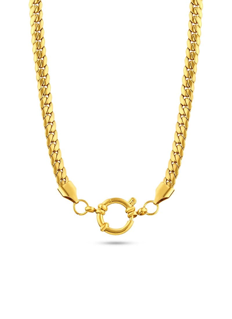 Golden Halo Circle Necklace
