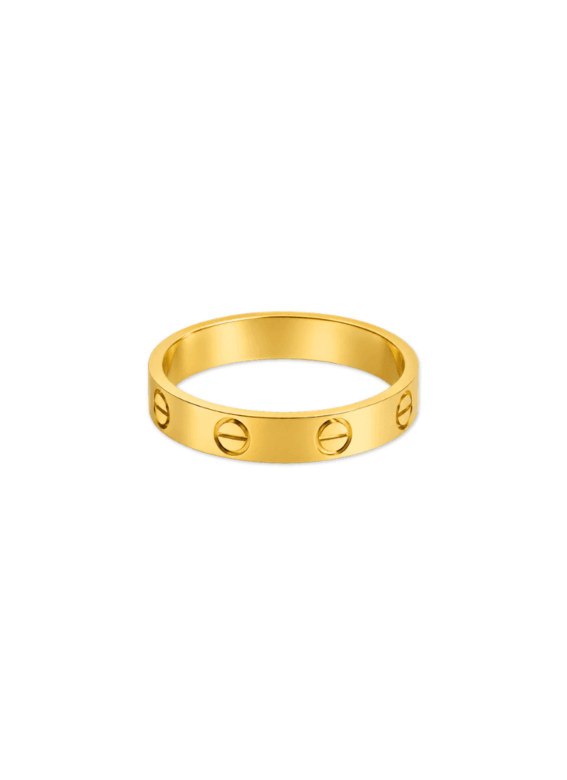 Golden Rivet Ring