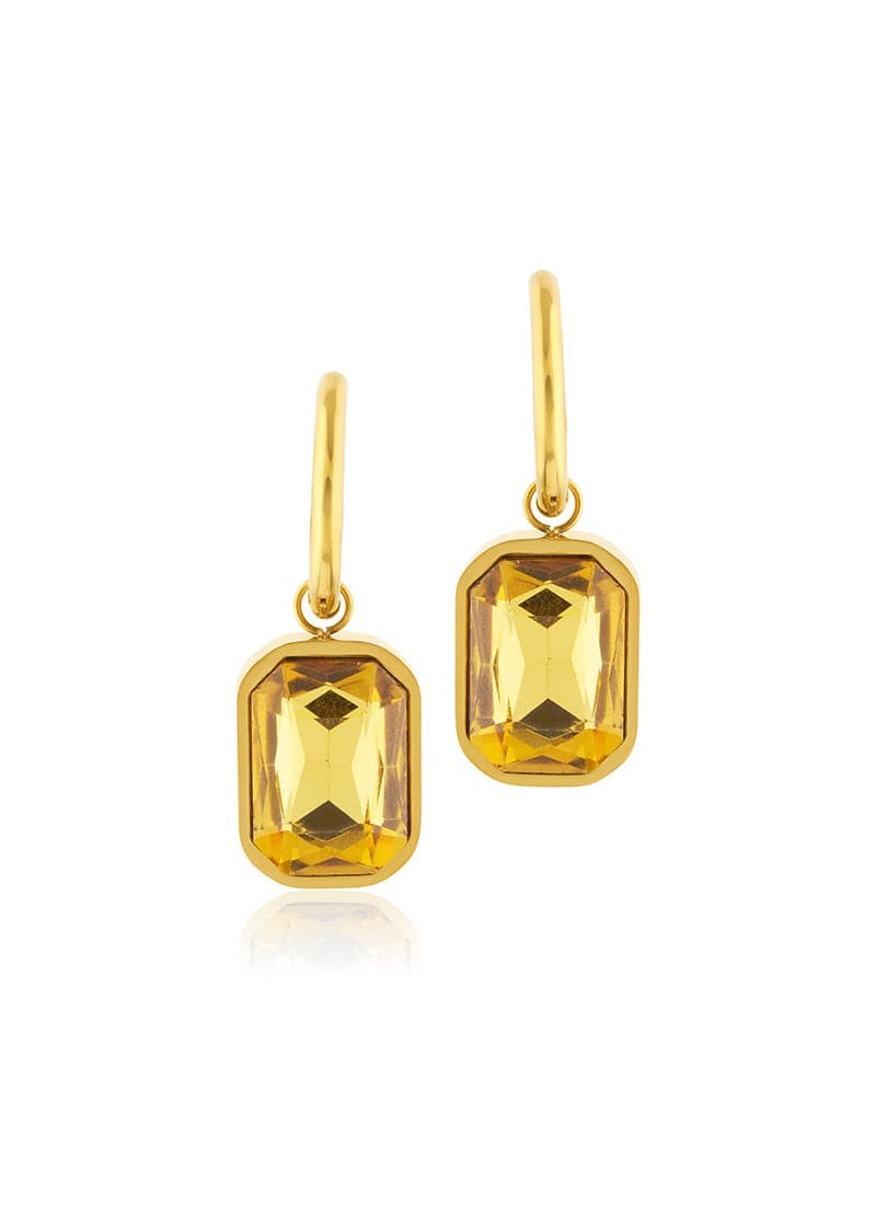 Luminous Prism Hoop Earrings