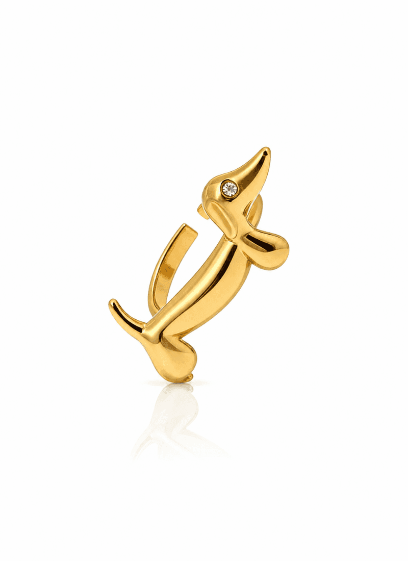 Golden Pup Ring