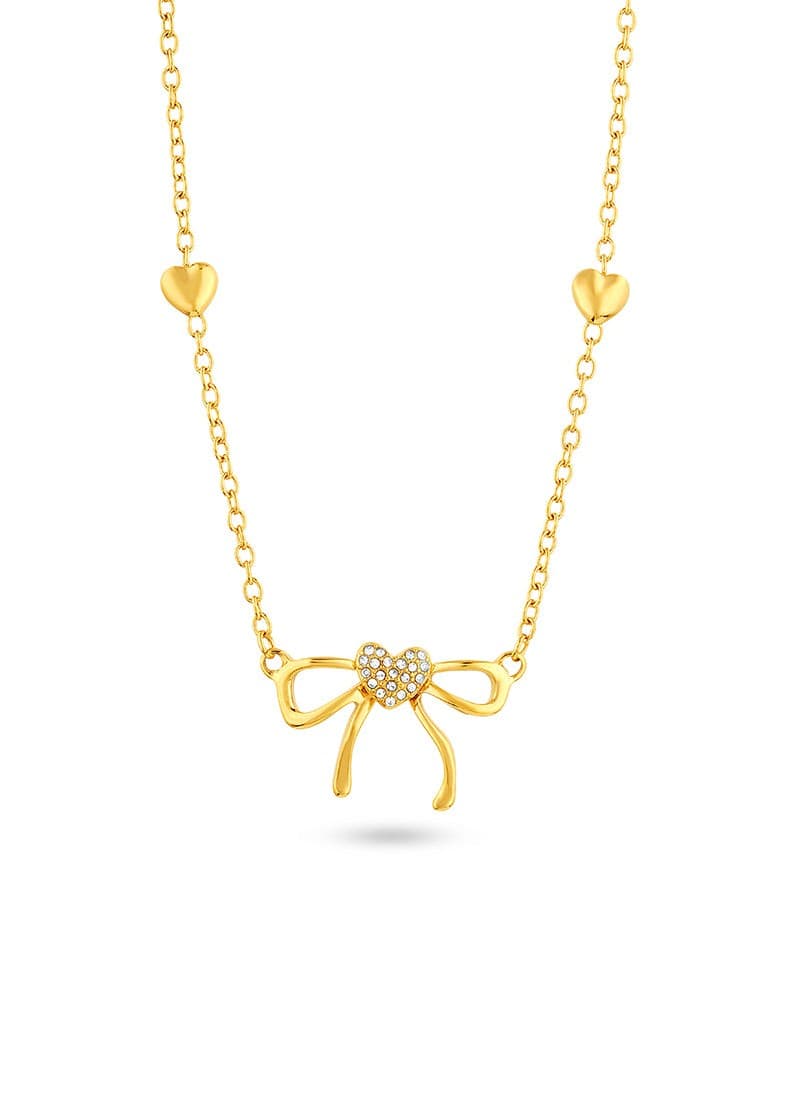 Crystal Bow Necklace