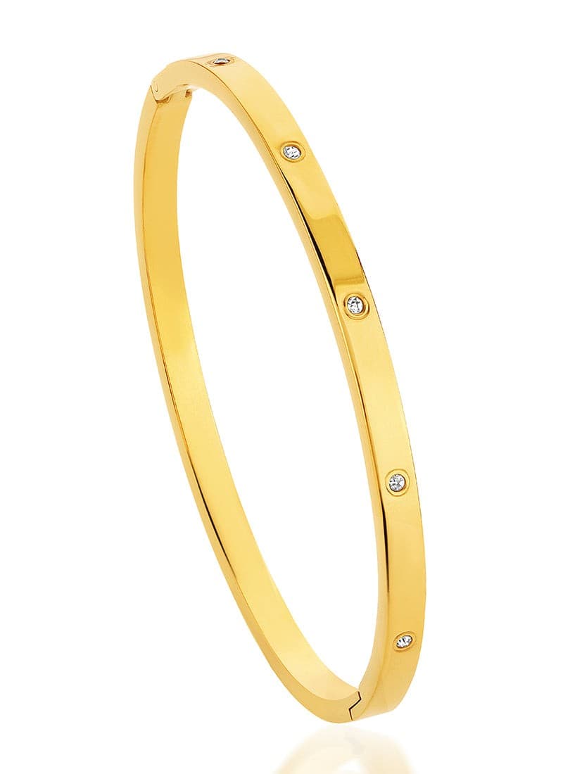 Slim Crystal Bangle