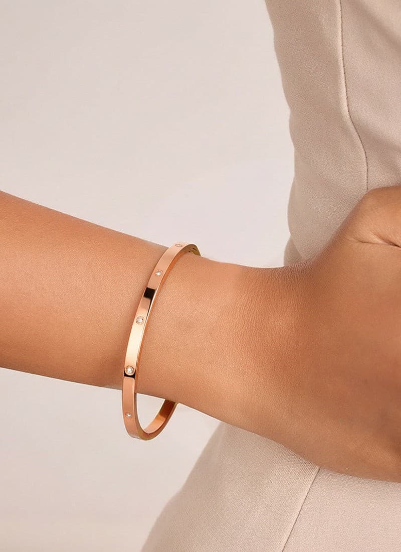 Slim Crystal Bangle