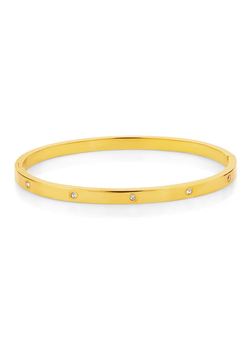 Slim Crystal Bangle