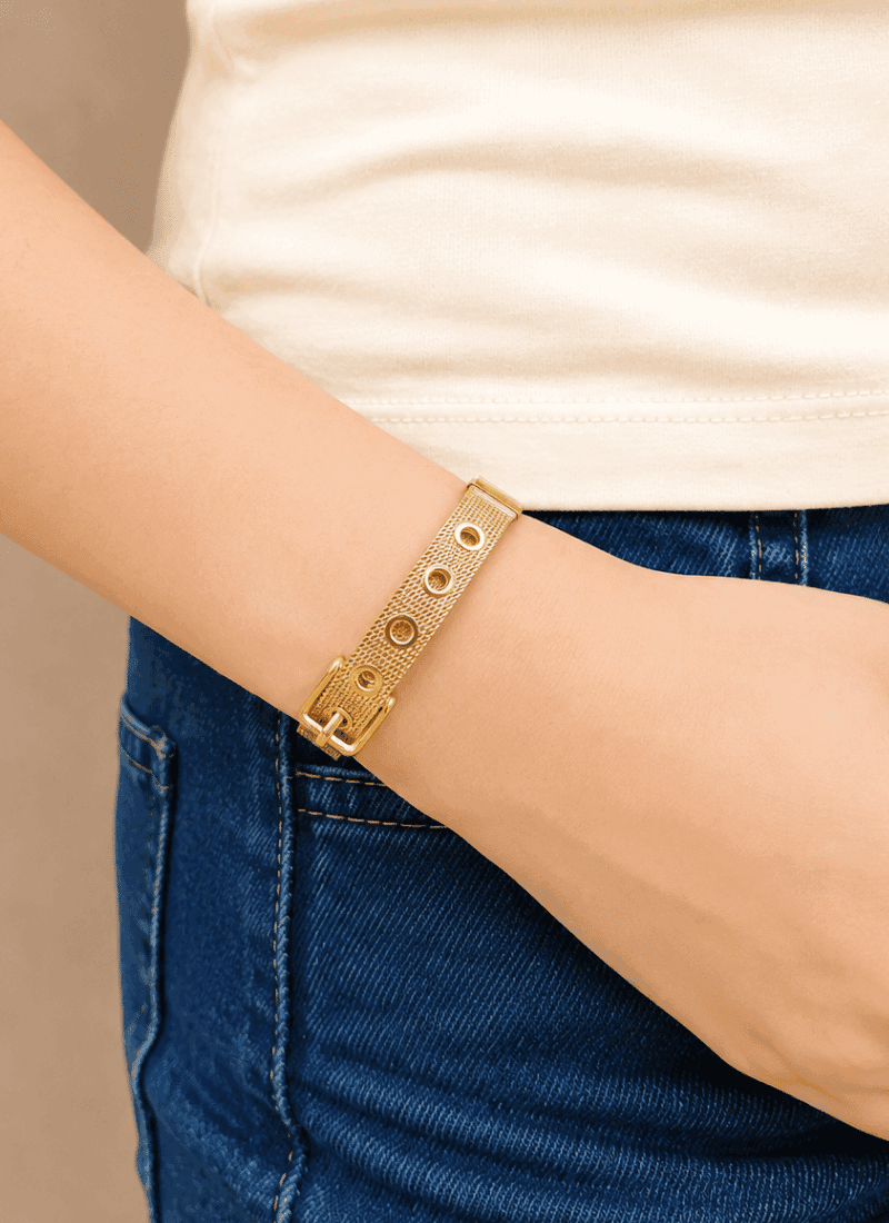 Golden Mesh Bracelet