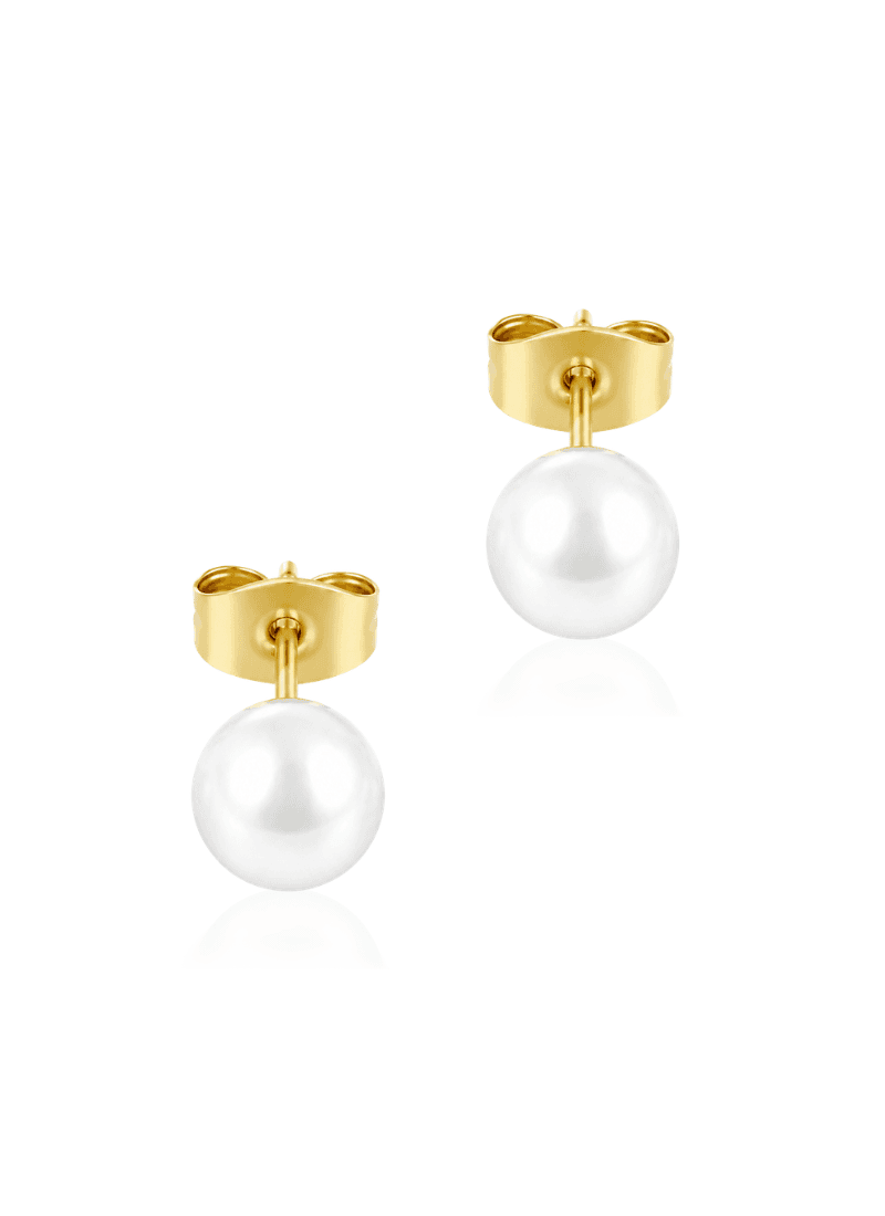 Pearl Essence Stud Earrings:BYOS