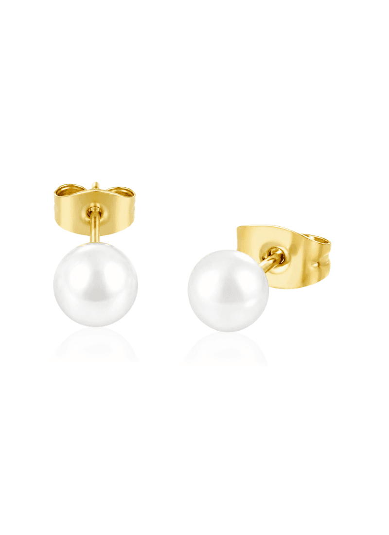 Pearl Essence Stud Earrings:BYOS