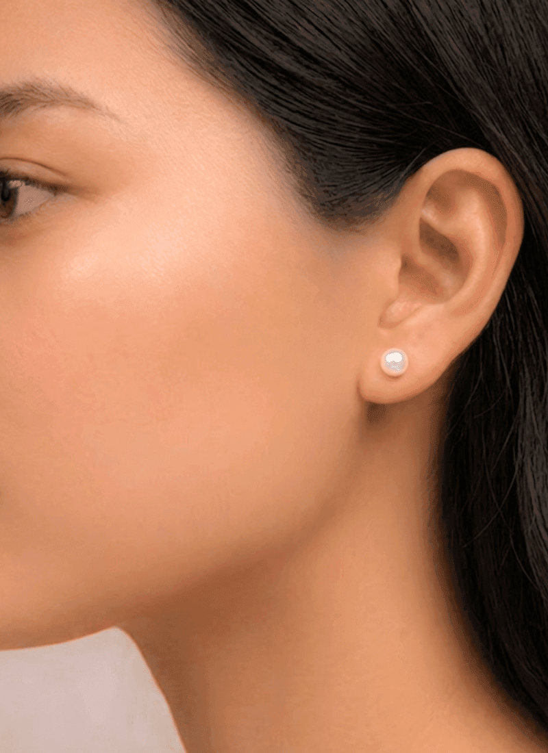 Pearl Essence Stud Earrings:BYOS
