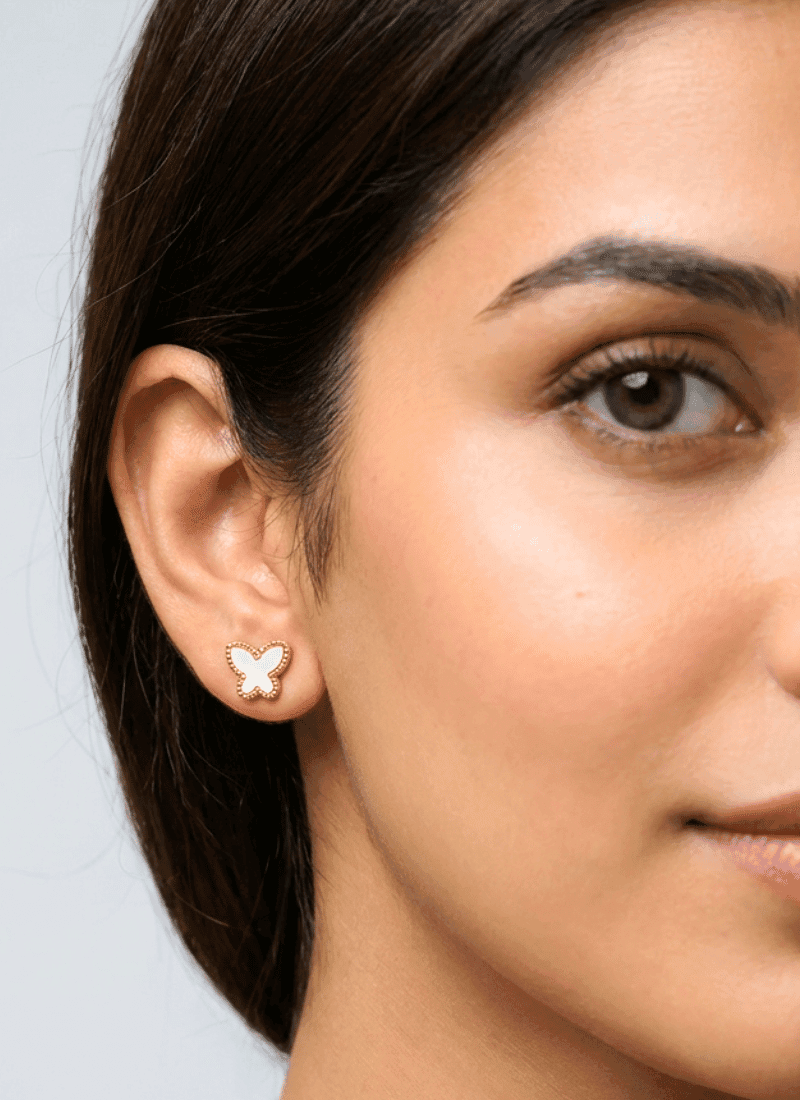 Ivory Flutter Studs