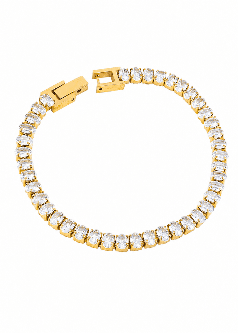 Radiant Tennis Bracelet:White