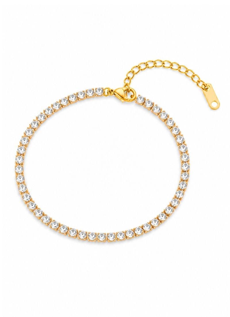 Eternal Spark Tennis Bracelet:White
